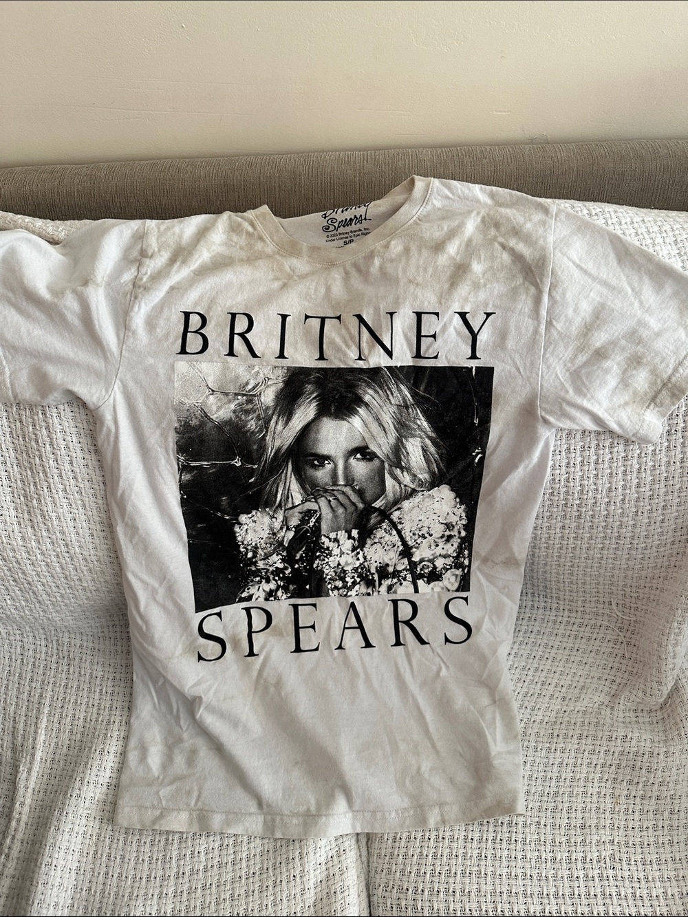 Britney Spears graphic t small s tie dye